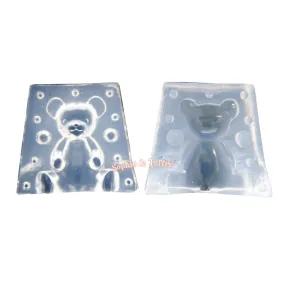 3D Kawaii Bear Silicone Mold