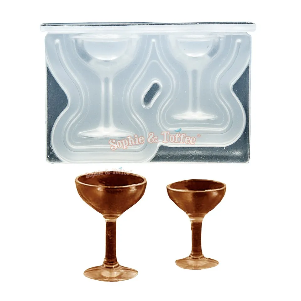 3D Miniature Wine Glass Silicone Mold