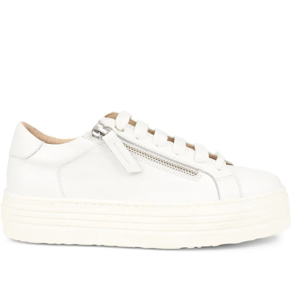 Amaliada Leather Platform Trainers - AMALIADA / 325 316