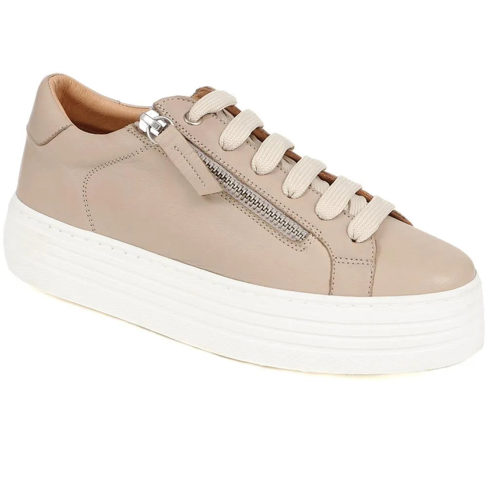 Amaliada Leather Platform Trainers - AMALIADA / 325 316