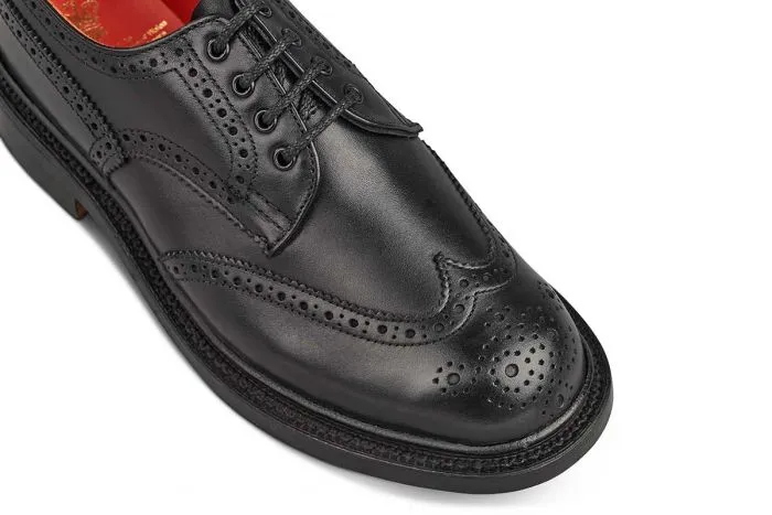 Anne Brogue Country Shoe - Black