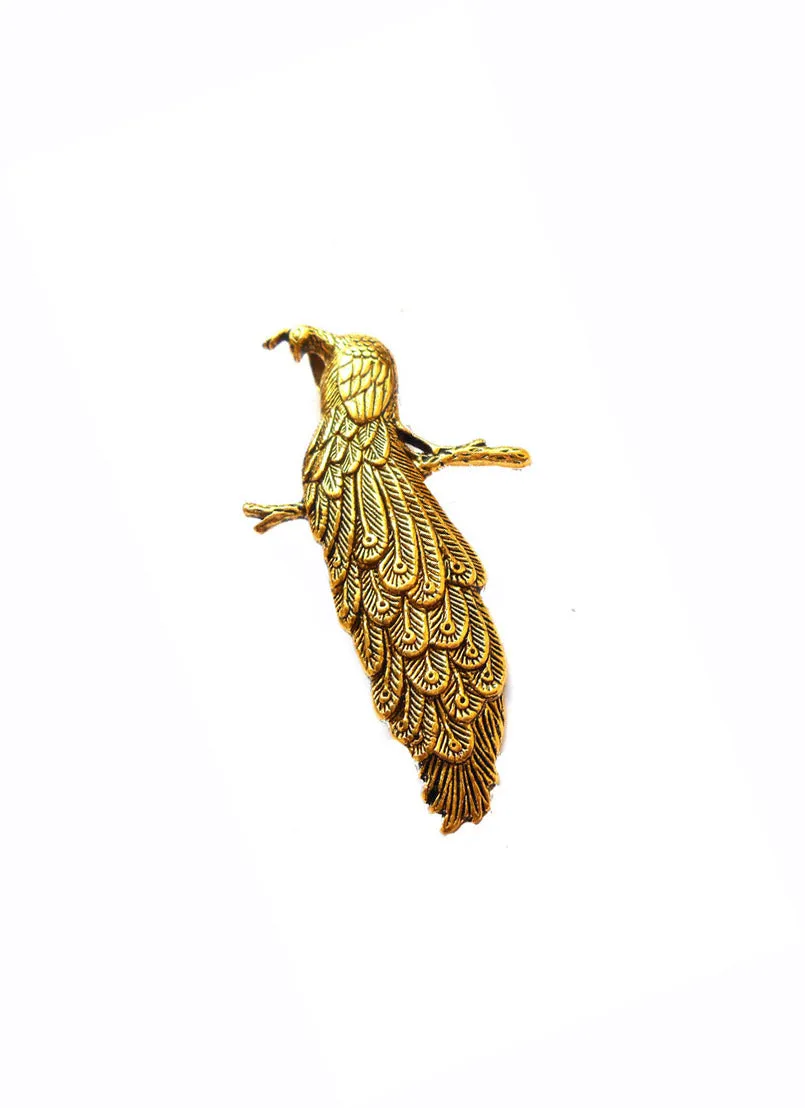 Antique Golden Peacock Pendant