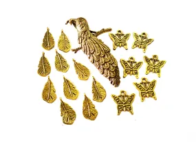 Antique Golden Pendants and Charms Combo