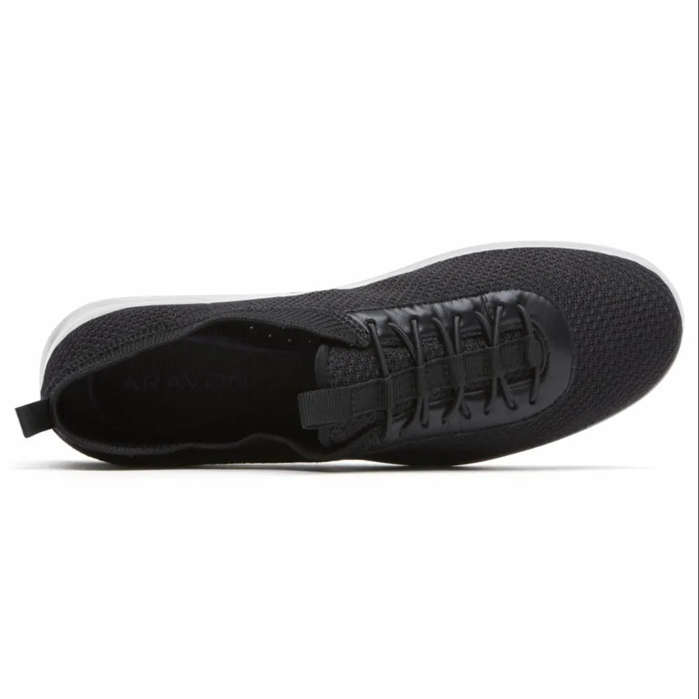 Aravon POWER COMFORT MESH BUNGEE BLACK/KNIT