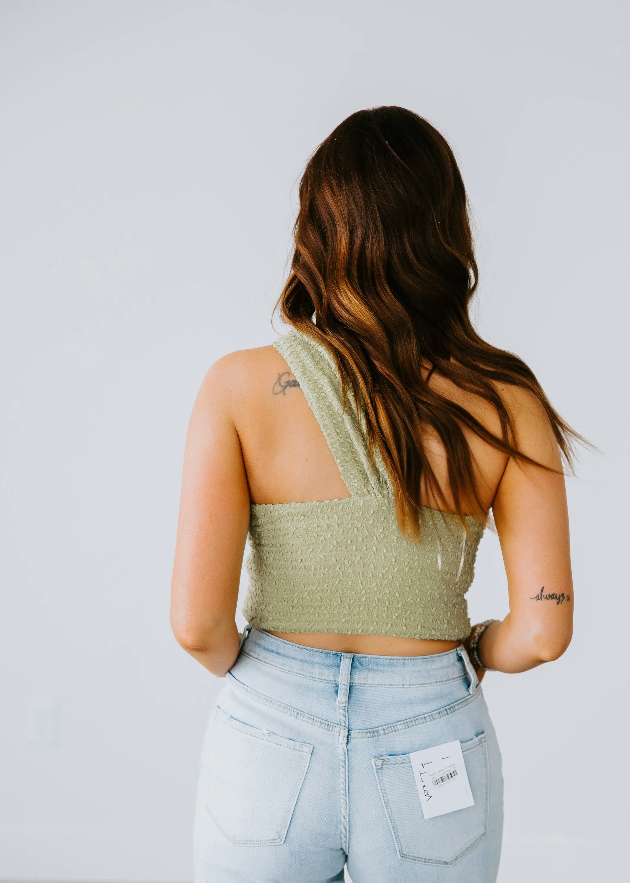 Aries Textured Crop Top