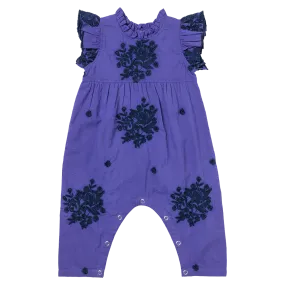 Baby Girls Jennifer Jumper - Royal Purple Embroidery