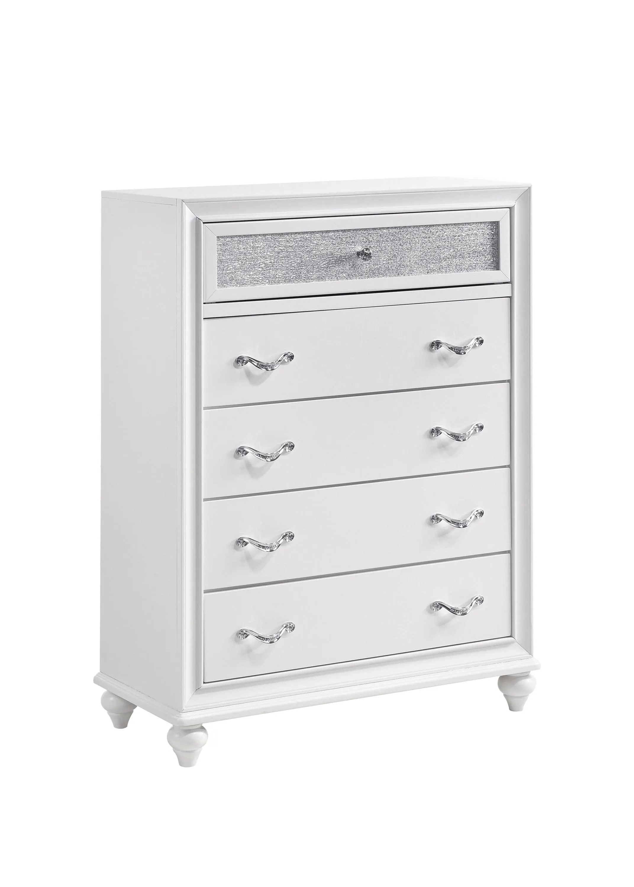 Barzini 5-Drawer Chest White - 205895