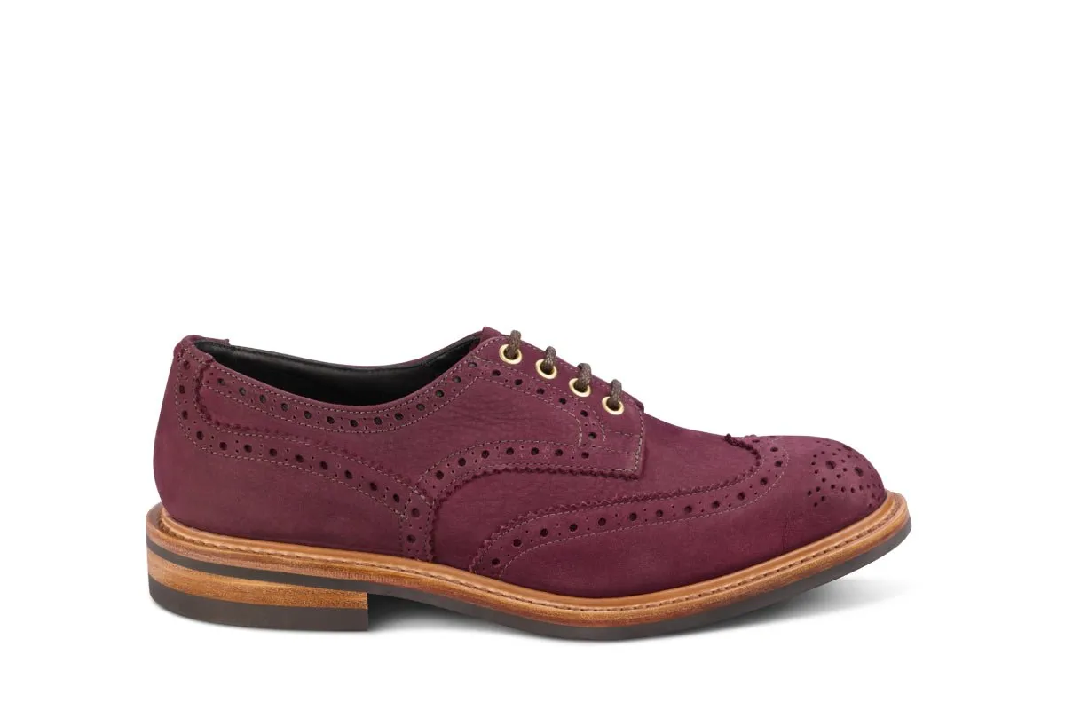 Bourton Country Shoe - Blackberry Hydro Nubuck