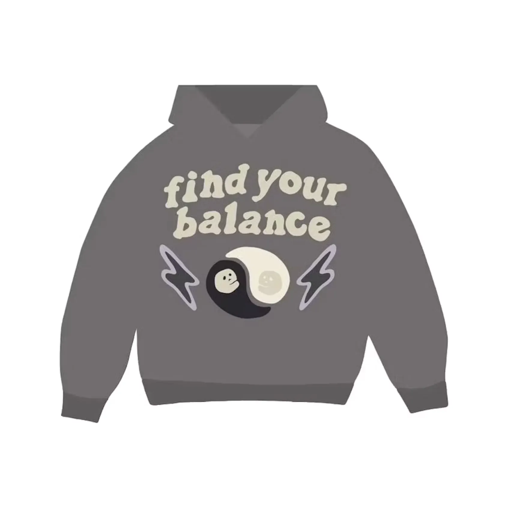 Broken Planet Market Find Your Balance Hoodie Ash Grey