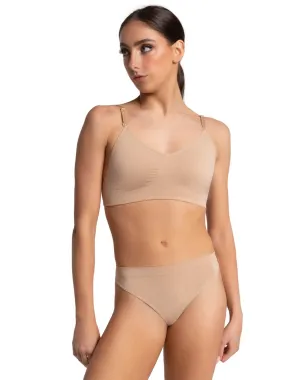 CAPEZIO 3683 SEAMLESS BRA CLEAR STRAP