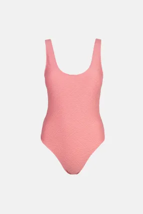 Castaway Scoop Neck One Piece Rose