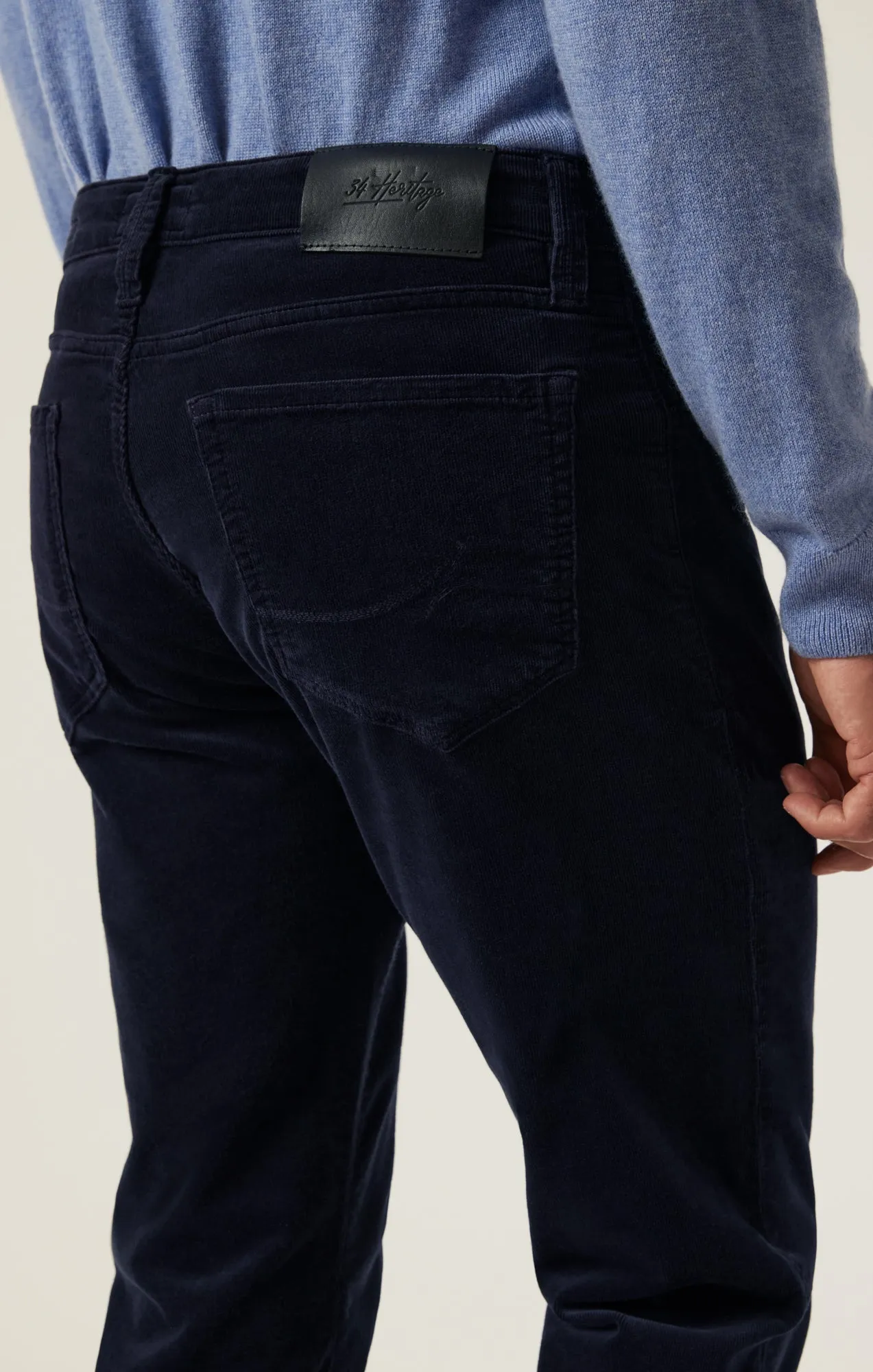 Charisma Relaxed Straight Pants in Navy Cord