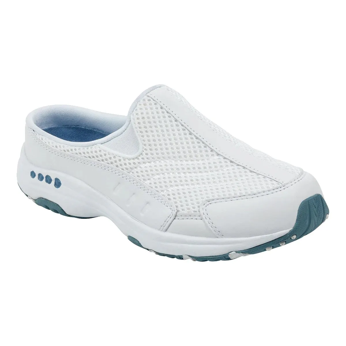 Easy Spirt Women's Traveltime Clogs - White/Light Blue