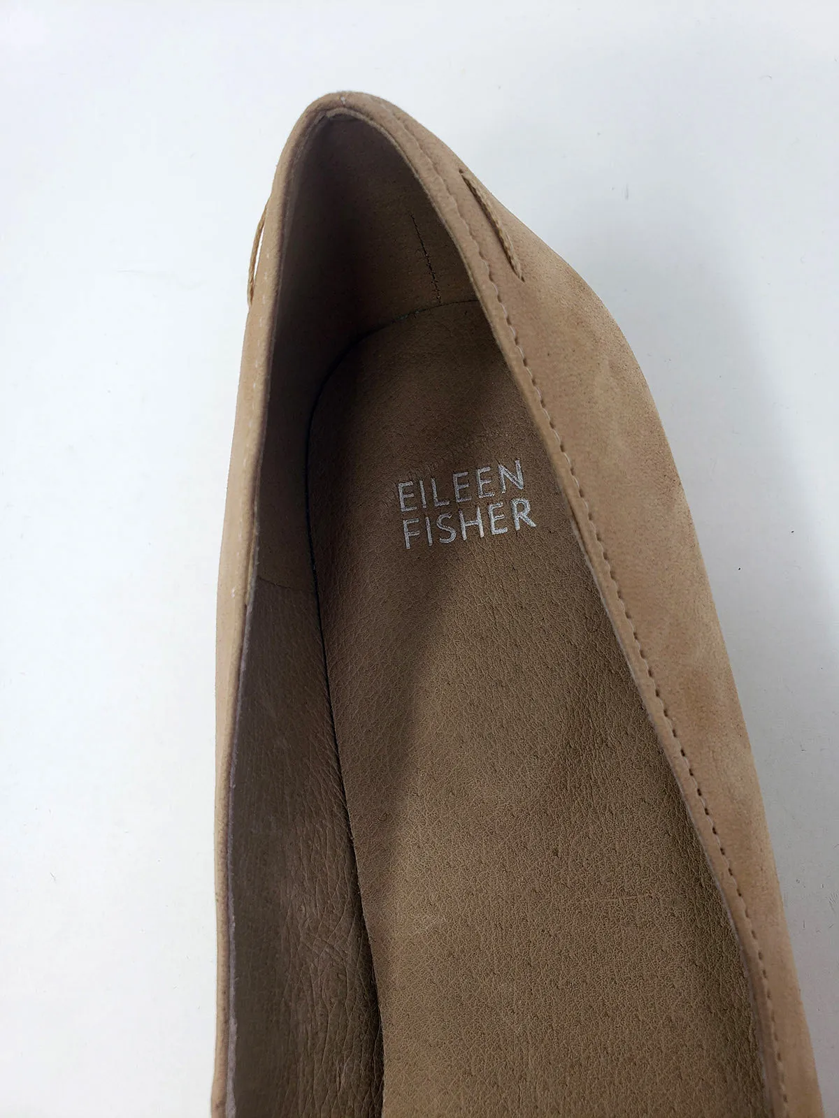 Eileen Fisher Size 10 Beige Flats NWOB