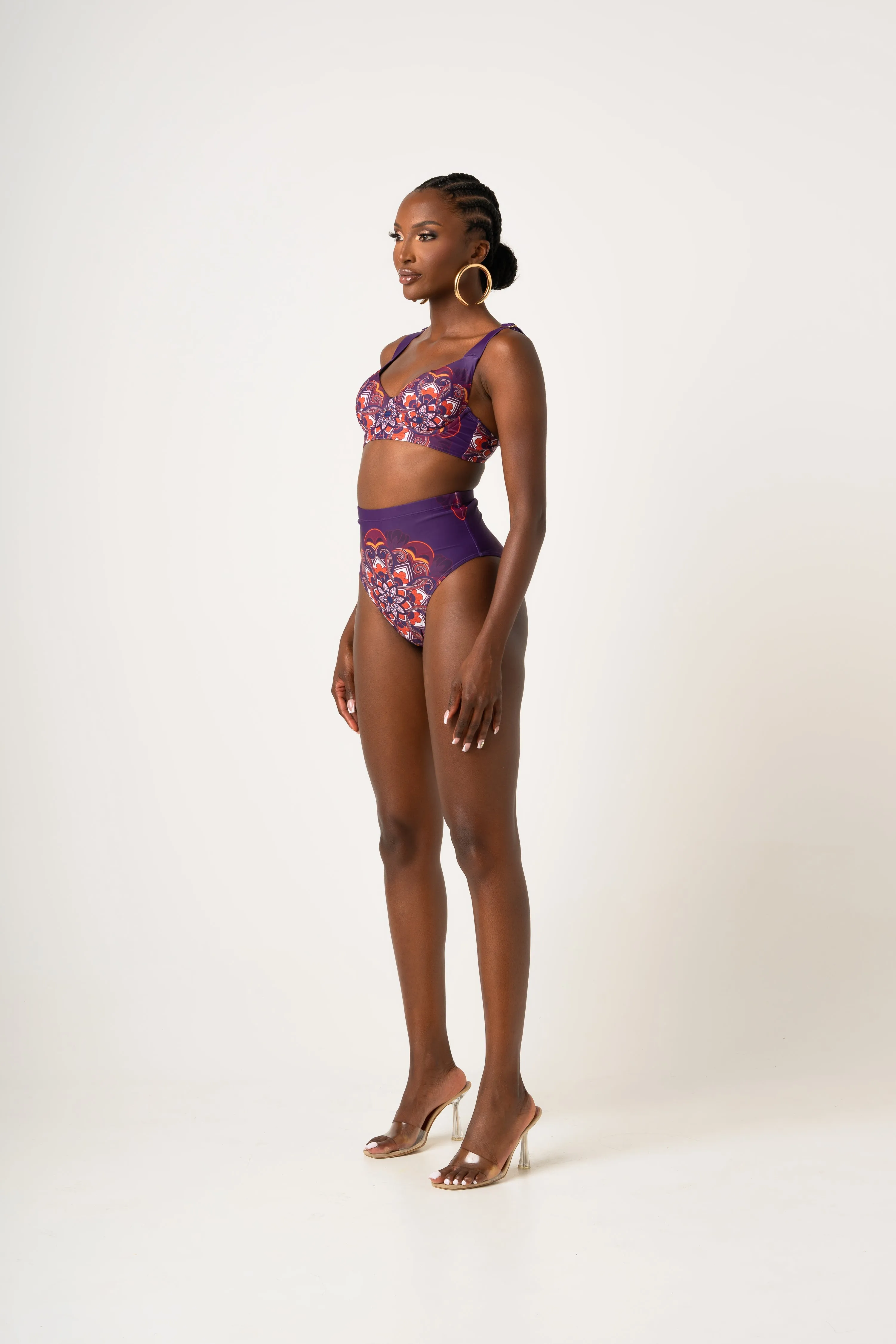 ENANG PURPLE WIRE BIKINI Top