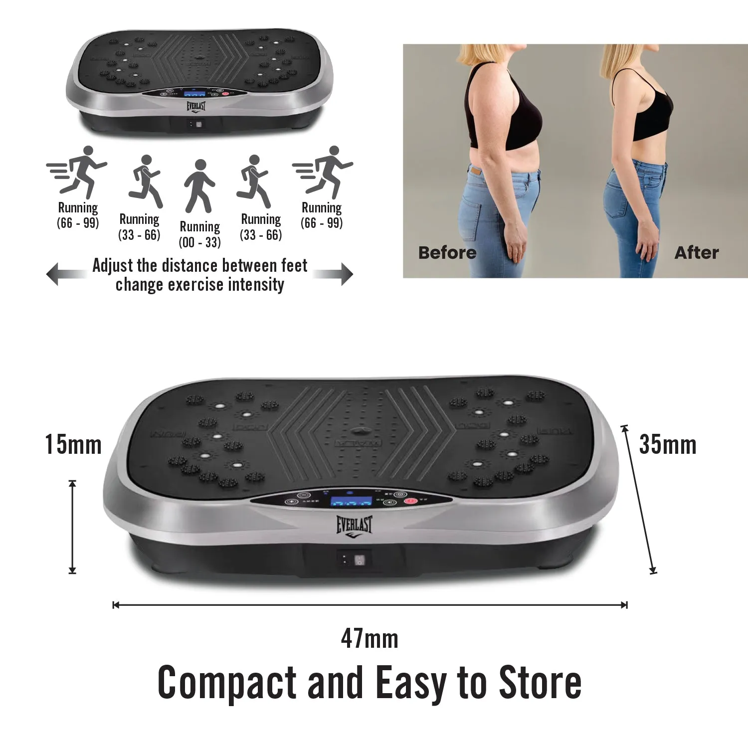 EVERLAST Plate Full Body Vibration Machine