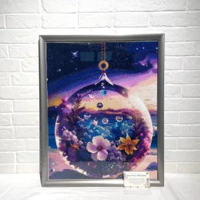 Flower Bauble Diamond Art with Frame