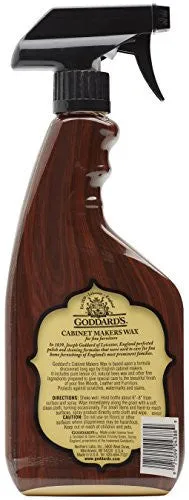 GODDARD'S CABINET MAKERS FINE WAX SPRAY - FOR WOOD FURNITURE - 16 OZ.