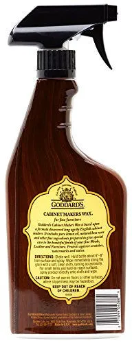 GODDARD'S CABINET MAKERS FINE WAX SPRAY - FOR WOOD FURNITURE - 16 OZ.