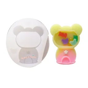 Gumball Machine Bear Shaker Silicone Mold