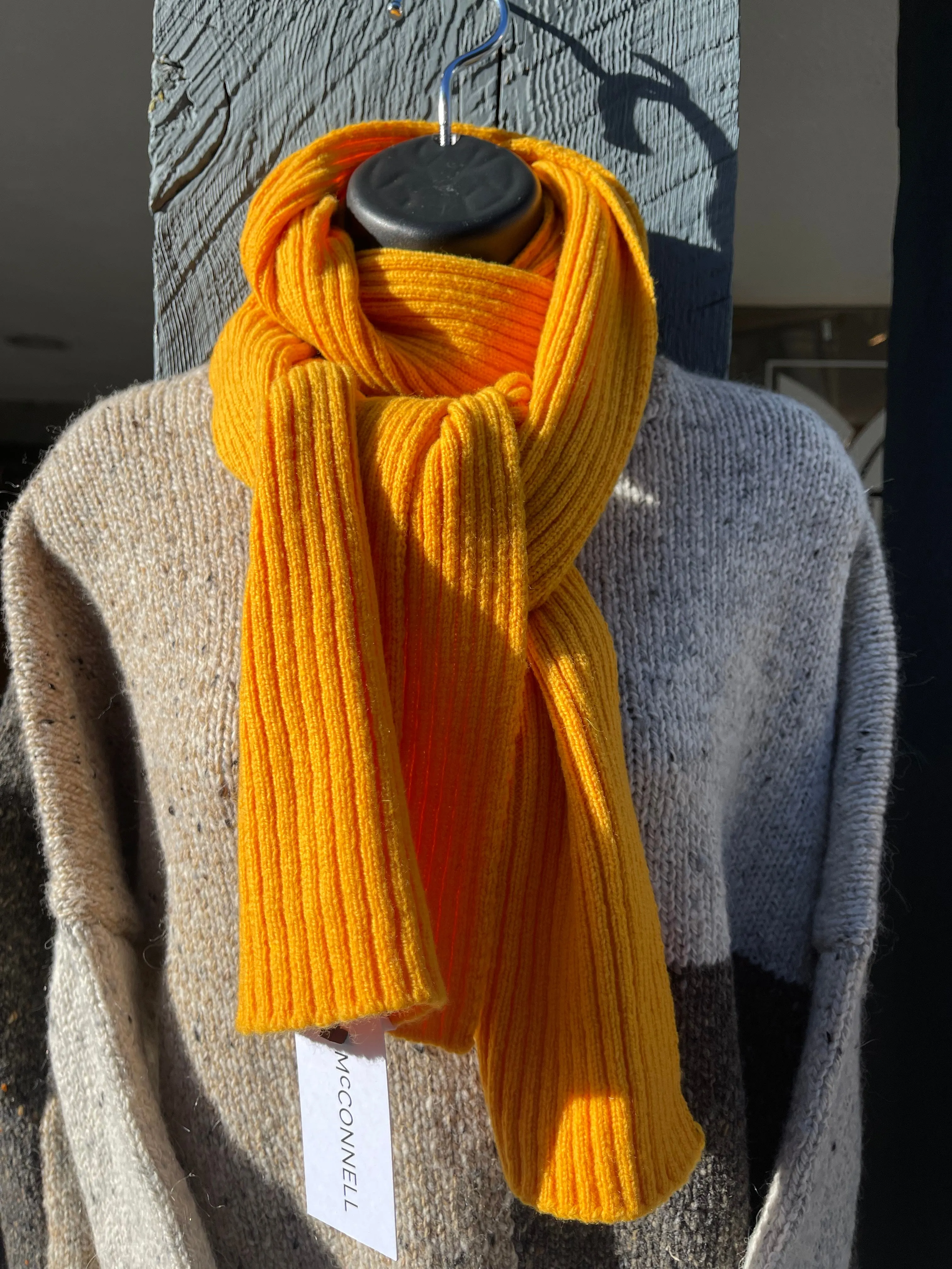 Irish - Rib Scarf - Orange