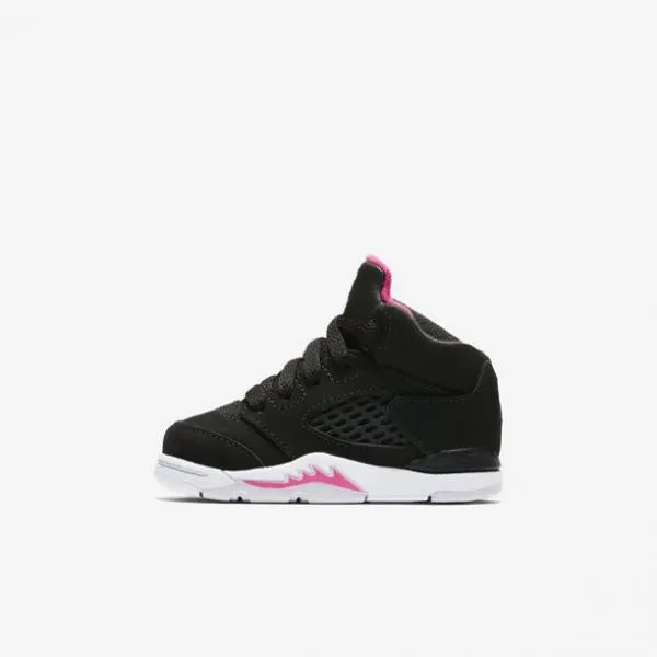 Jordan - Girl  - TD Retro 5   - Black/Pink/White