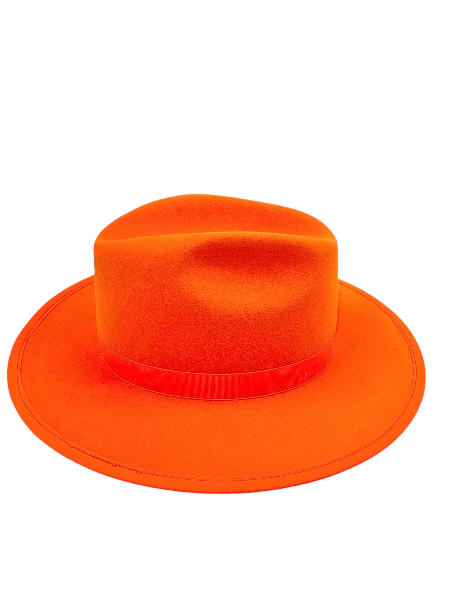 Keith James Size Large Tiger Orange Queen Fedora