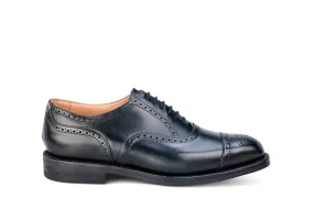 Kensington Toecap Oxford City Shoe - Black