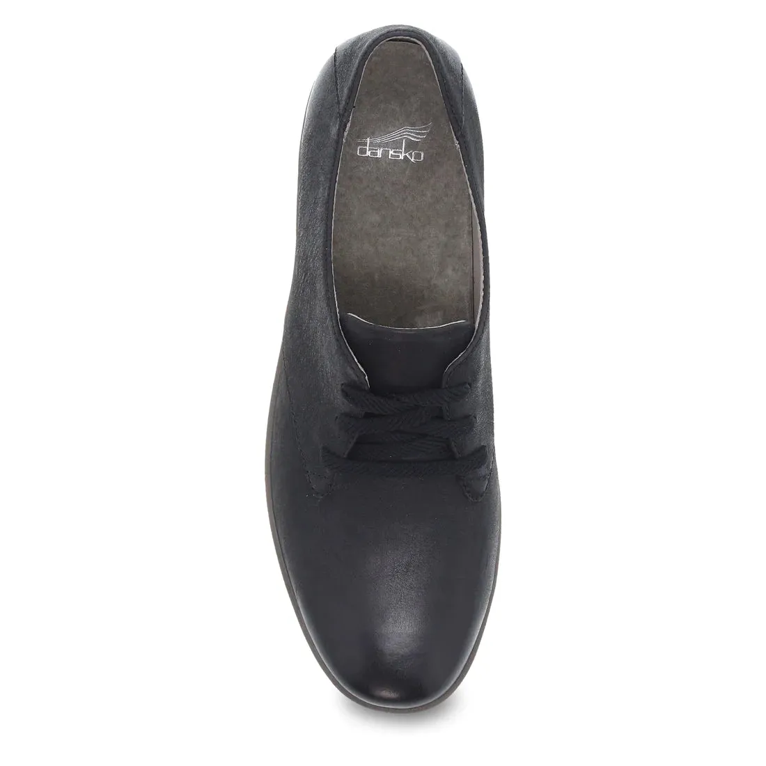 Libbie Leather Sneaker in Black