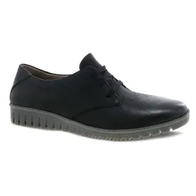 Libbie Leather Sneaker in Black