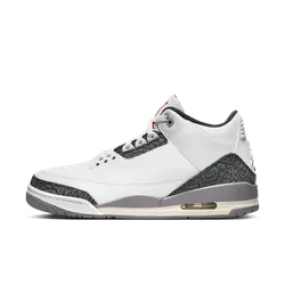 Men's Air Jordan 3 Retro - SUMMIT WHITE/FIRE RED-CEMENT GREY-BLACK