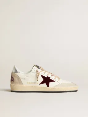 Men’s Ball Star Mountain LTD in leather with burgundy velvet star