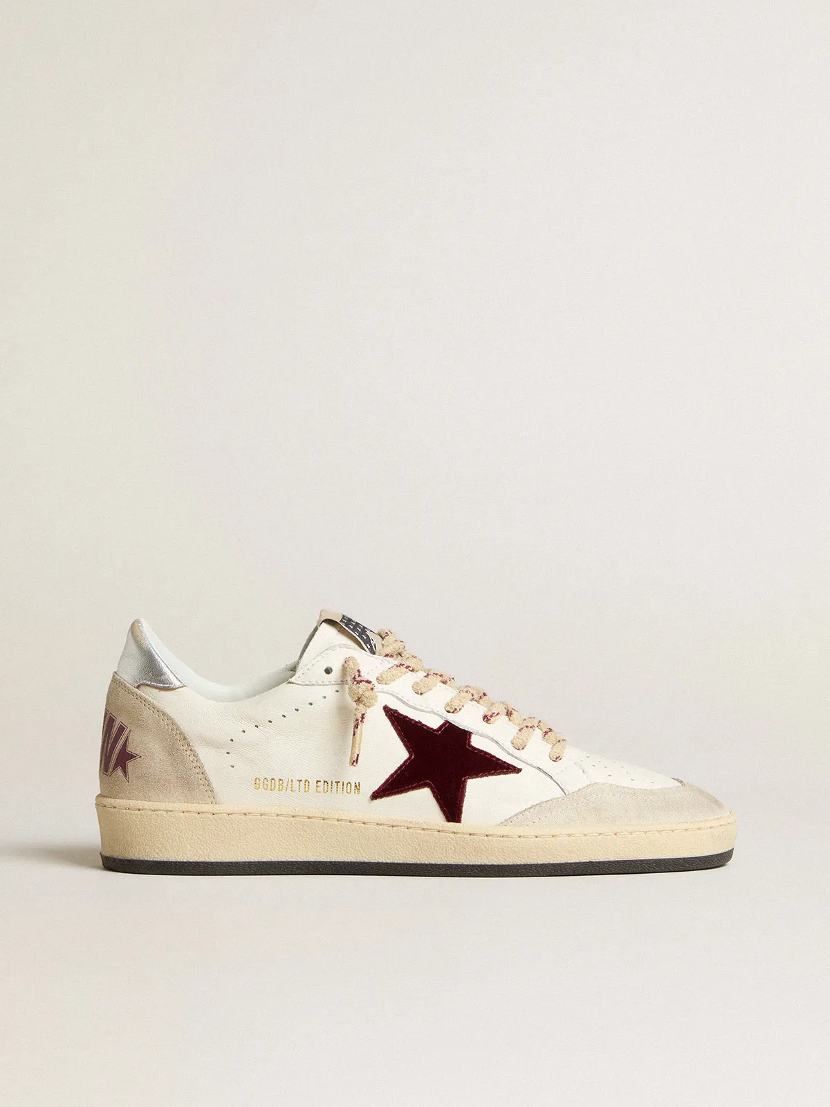 Men’s Ball Star Mountain LTD in leather with burgundy velvet star