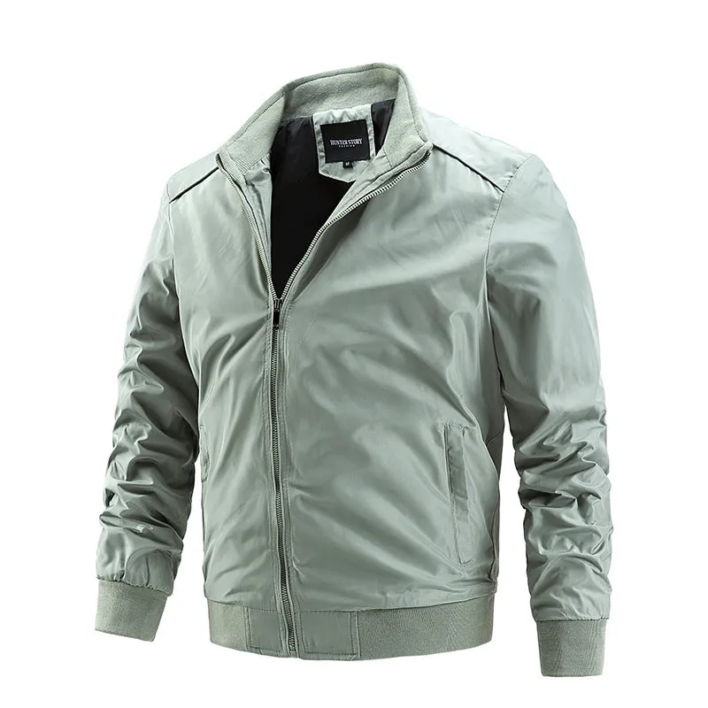 Men's Casual Solid Simple Slim Fit Jacket