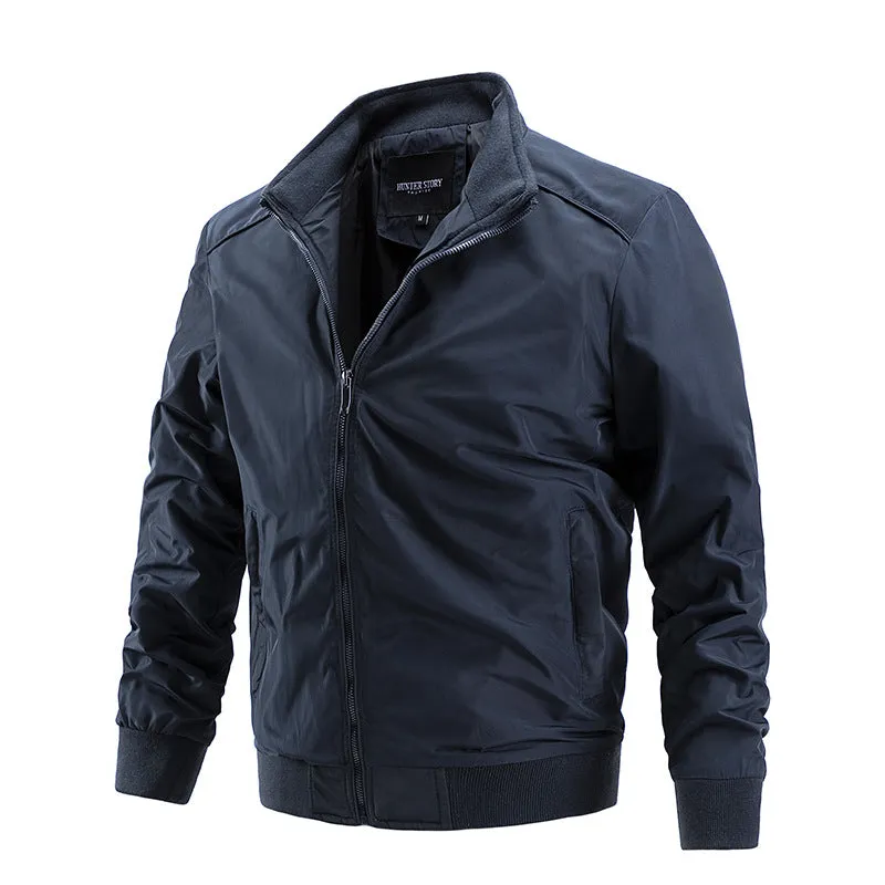 Men's Casual Solid Simple Slim Fit Jacket