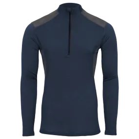 Men's Clima-Wool Merino Zip-T - Nightfall/Grey Heather