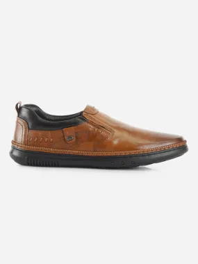 Men's Tan Dual Tone Comfort Slip On (ID1113)