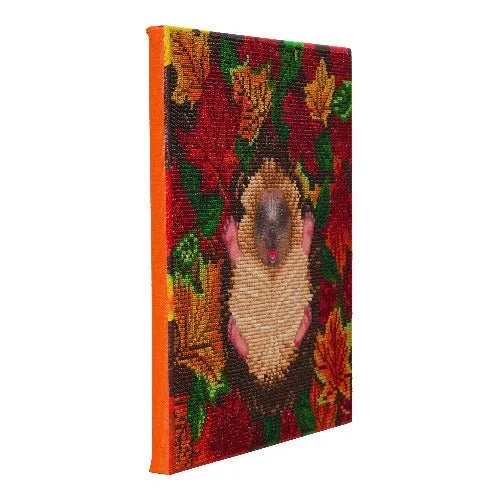 "Autumn Hedgehog" Crystal Art Kit 30x30cm