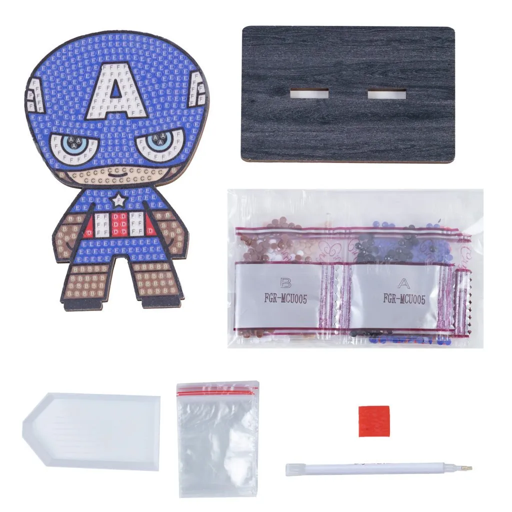 "Captain America" Crystal Art Buddy MARVEL Series 1