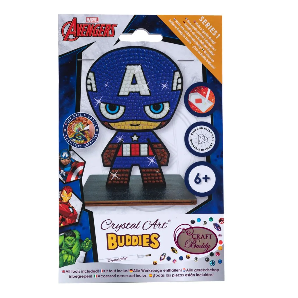 "Captain America" Crystal Art Buddy MARVEL Series 1