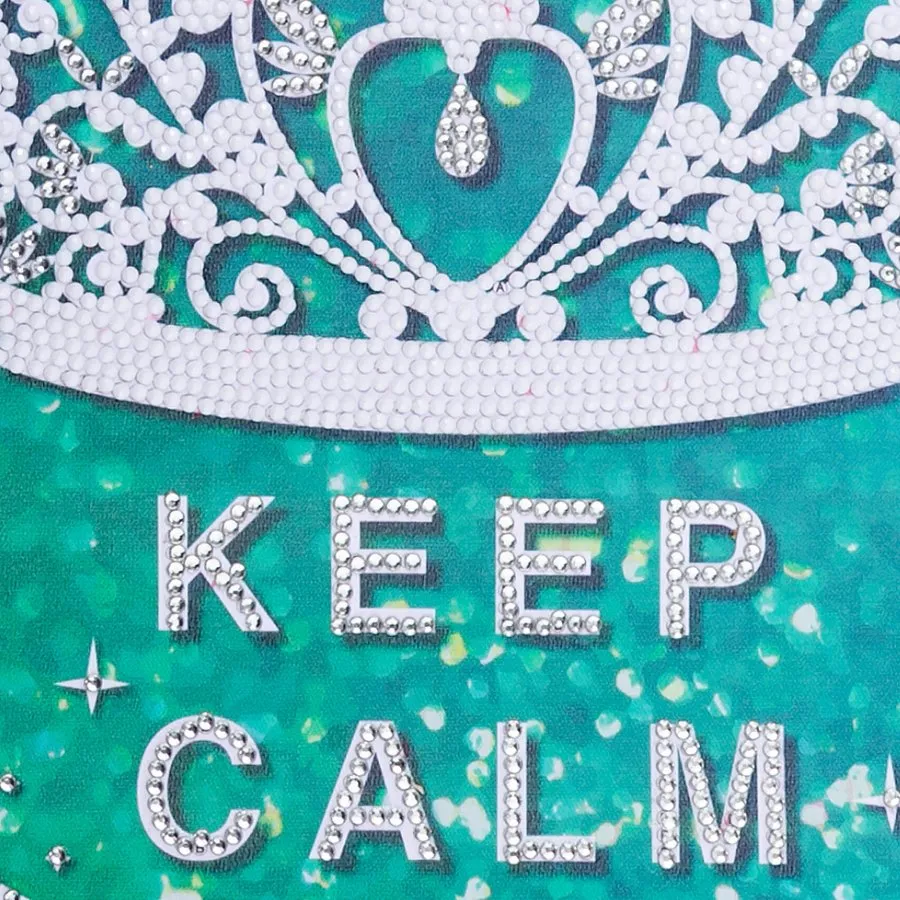 "Keep Calm & Sparkle" Mini Crystal Art Scroll Kit