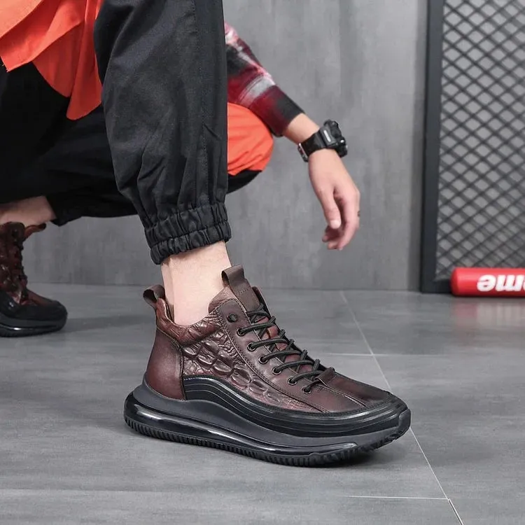 Rugged Sneakers With Textured Design