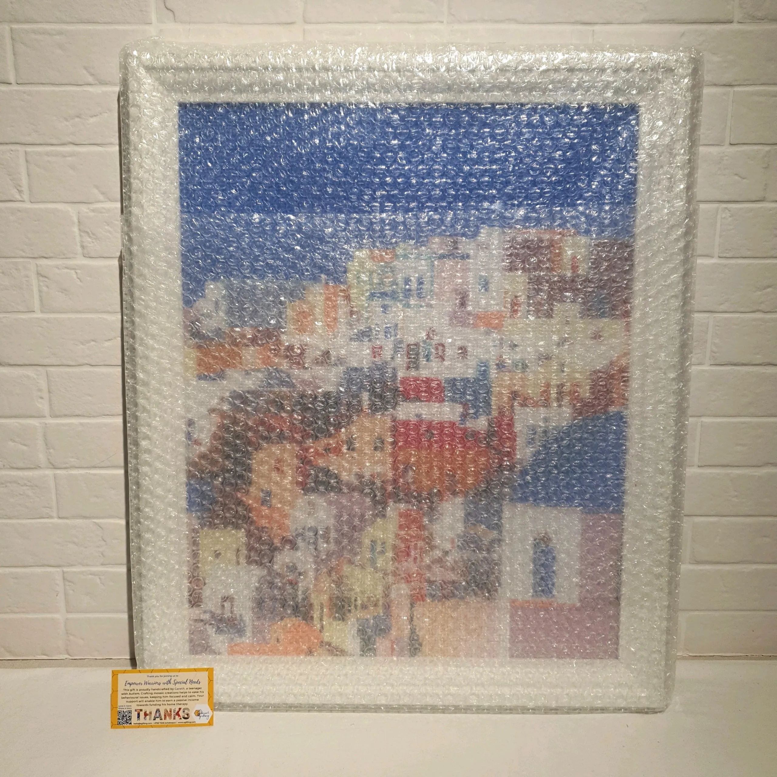 Santorini Diamond Art with Frame