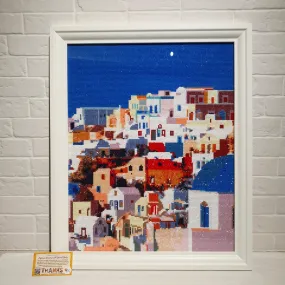 Santorini Diamond Art with Frame