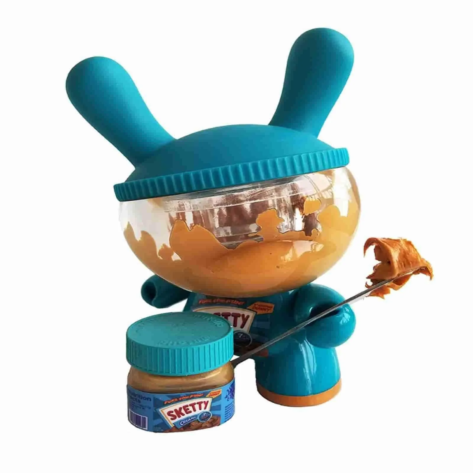 Sketty Peanut Butter Used 8" Custom Dunny by Sket-One