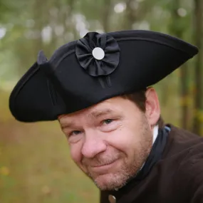 Standard Wool Felt Tricorn Black