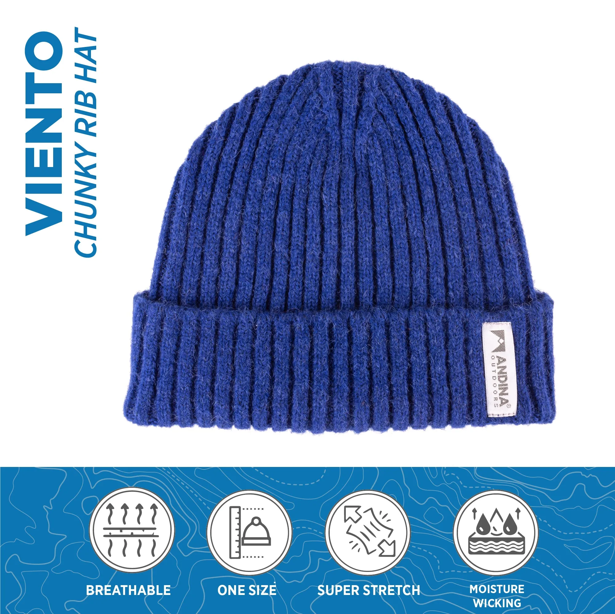 VIENTO Chunky Rib Hat | Alpaca Premium & Merino. Unisex