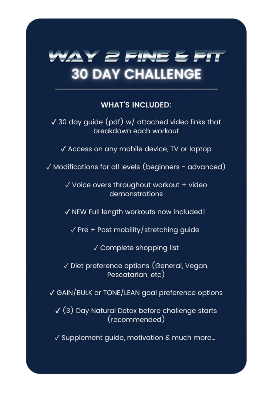 WAY 2 FINE & FIT CHALLENGE