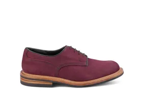 Woodstock Plain Derby Country Shoe - Blackberry Hydro Nubuck