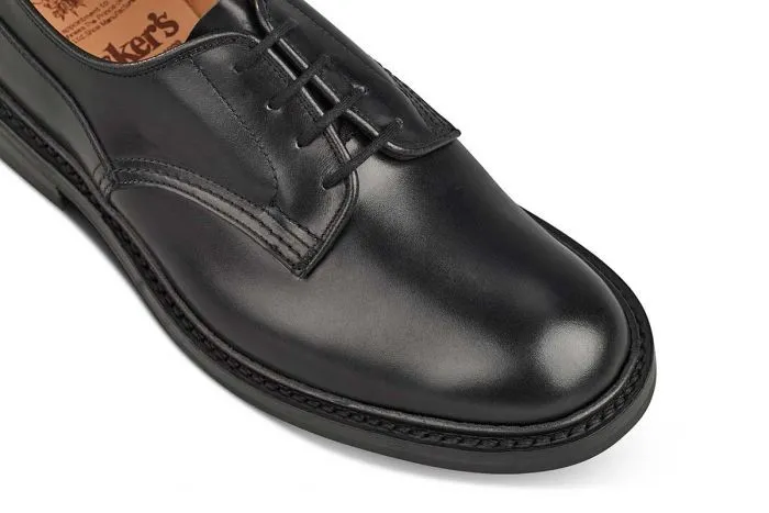 Woodstock Plain Derby Shoe - Black